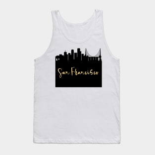 SAN FRANCISCO CALIFORNIA DESIGNER SILHOUETTE SKYLINE ART Tank Top